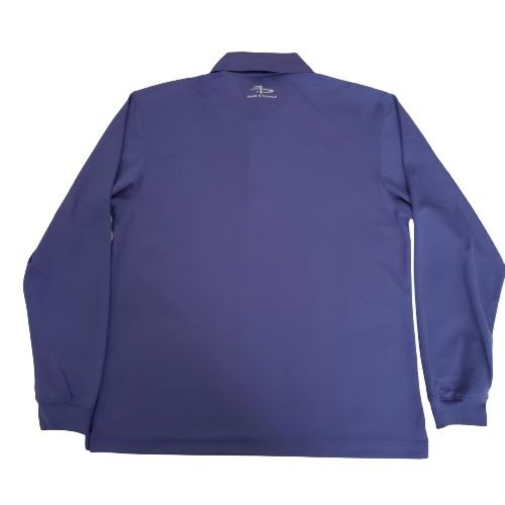 Page & Tuttle Men's Cool Swing Long Sleeve Golf Shirt Blue Size Medium - Picture 10 of 11
